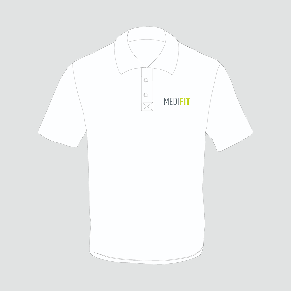 Herren Poloshirt MEDIFIT weiß