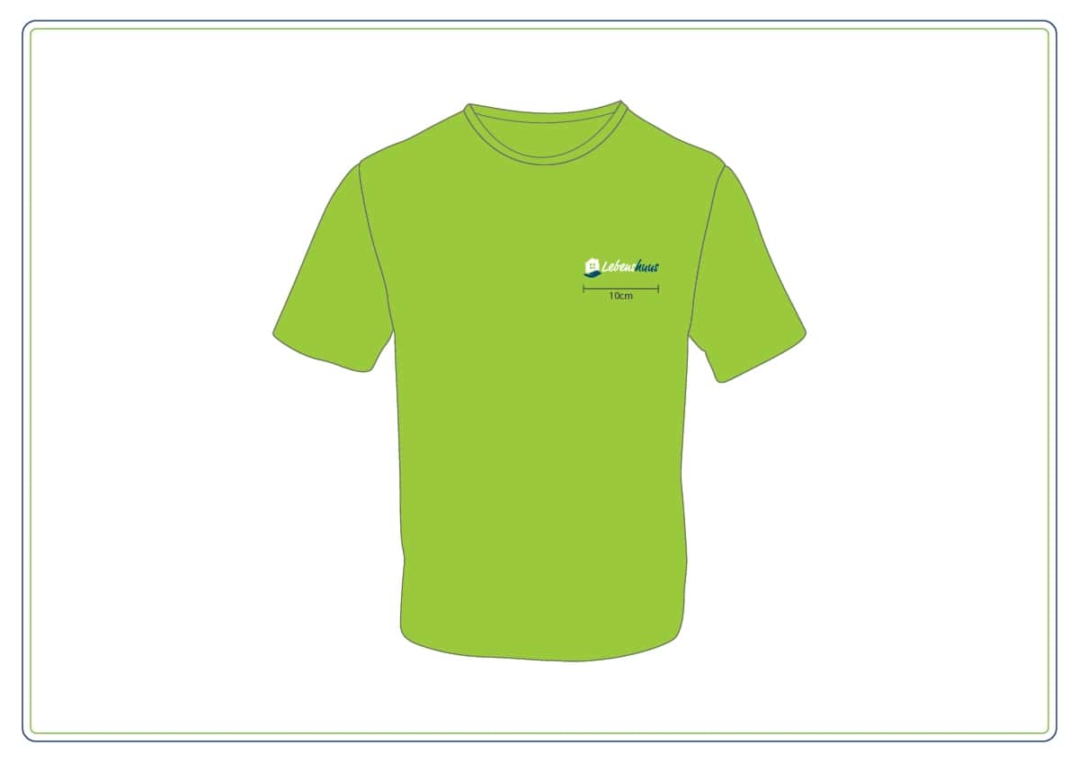 Herren T-Shirt LEBENSHUUS kiwi
