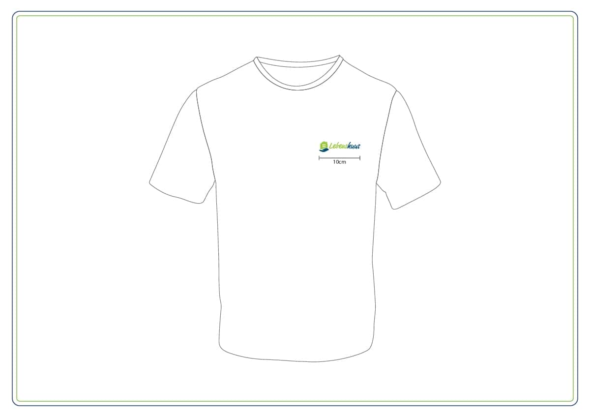 Herren T-Shirt LEBENSHUUS weiß