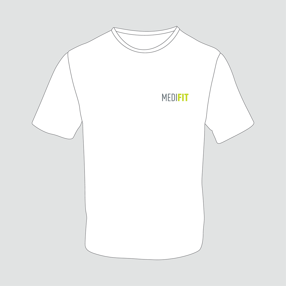 Herren T-Shirt MEDIFIT weiß