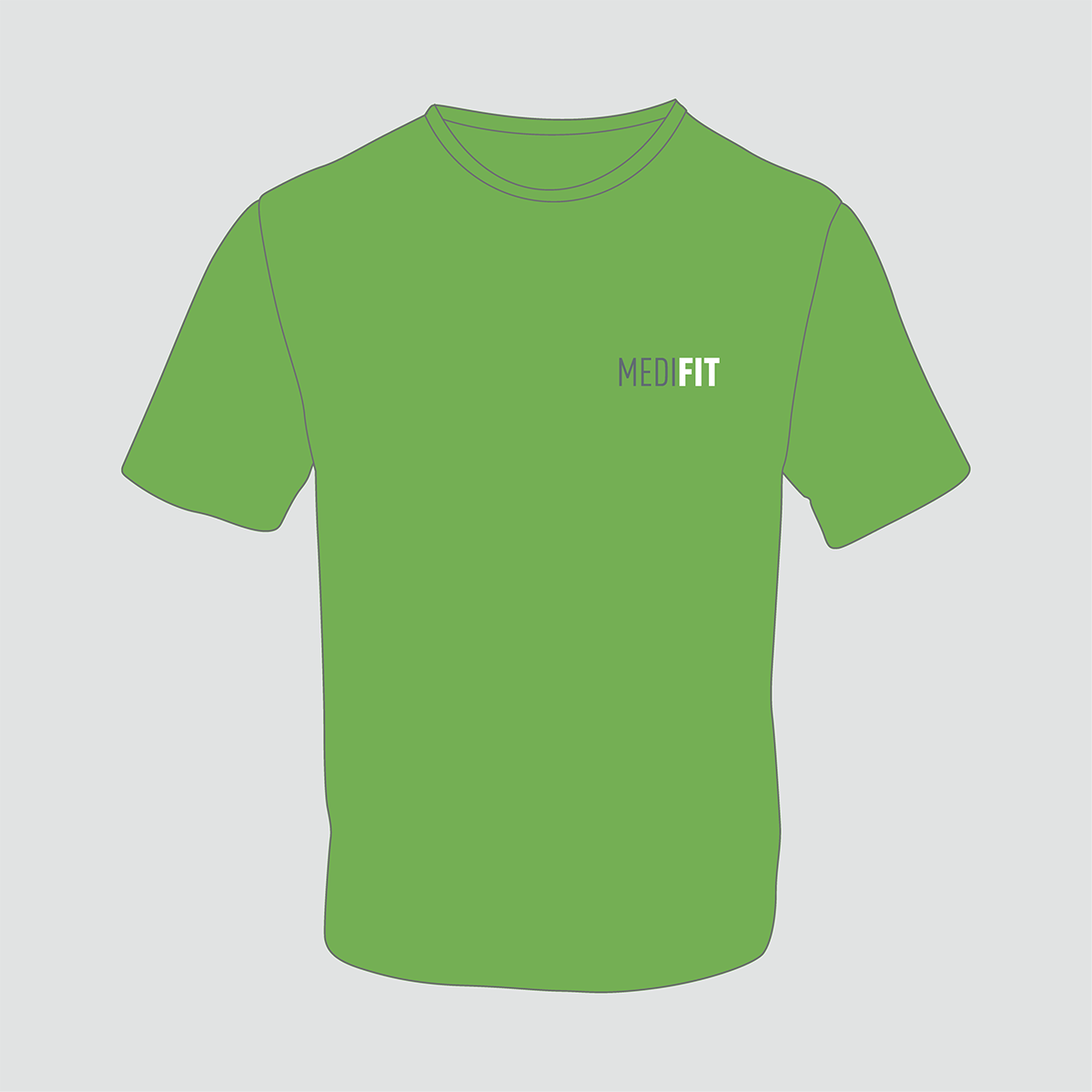 Herren T-Shirt MEDIFIT kiwi