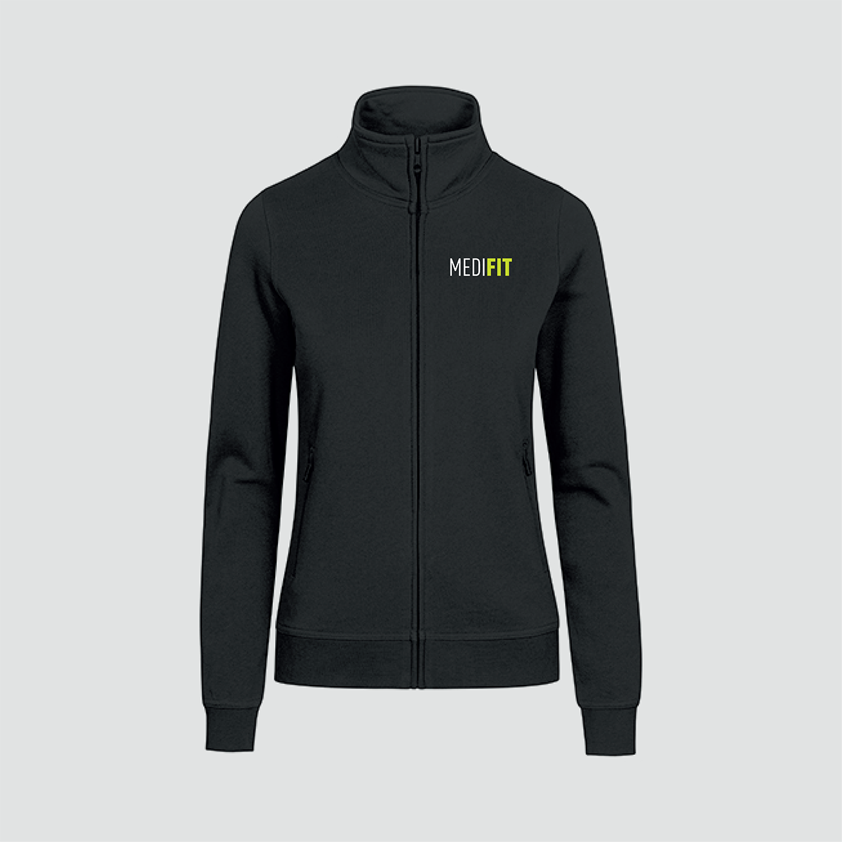 Damen Fleecejacke MEDIFIT anthrazit